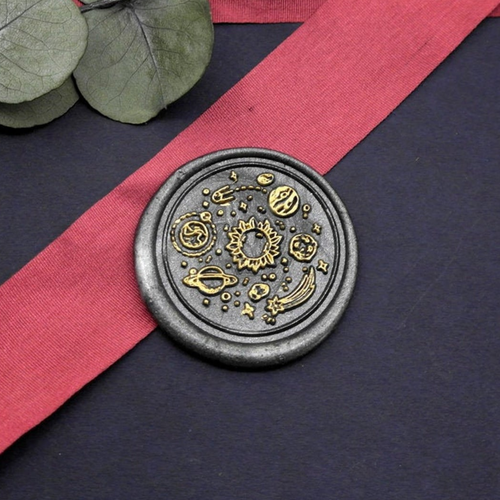 Universe Metal Stamp / Outer Space Wax Seal Stamp / Sealing Wax Stamp