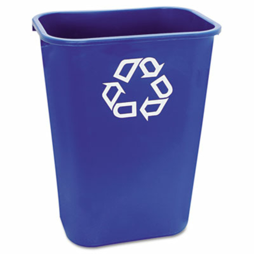 Rcp 295773BE Large Deskside Recycle Container w/Symbol  Rectangular  P