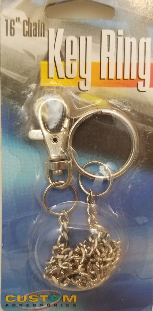 Barjan 9444471 Chrome Key Snap with Chain
