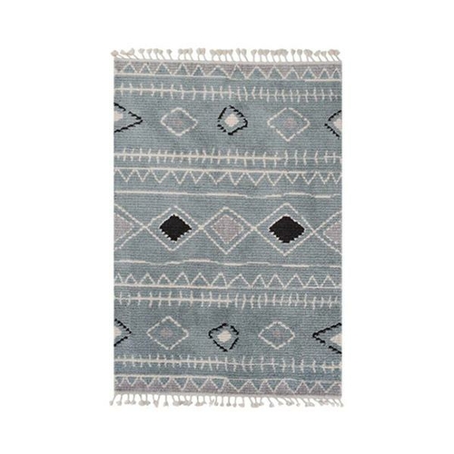 Algiers Light Blue And Light Grey Rug 80 X 300 Cm