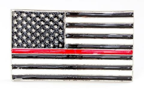 Grillie Thin Red Line Flag Thin Red Line Flag Ornament, 2.25 x 4 i