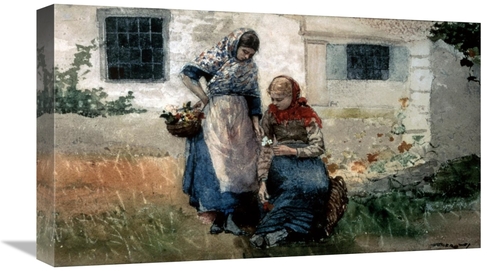 Global Gallery GCS-278028-22-142 22 in. Picking Flowers Art Print - Wi
