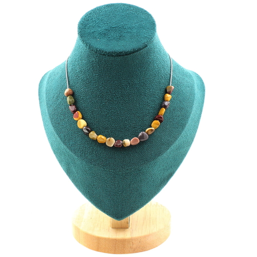 Mookaite from Australia 8 mm 20 beads necklace.