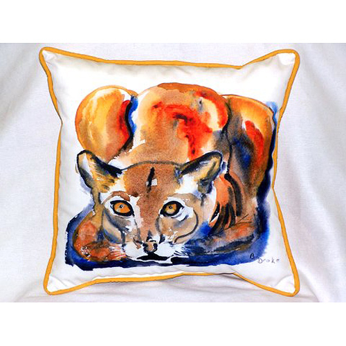Betsy Drake HJ411 Cougar Large Indoor & Outdoor Pillow 18 x 18