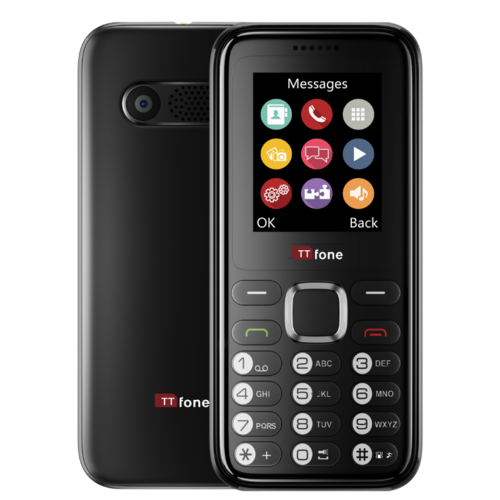 TTfone TT150 Black Dual SIM Mobile with USB Cable
