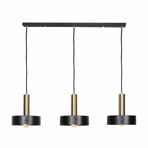 Ceiling Light DKD Home Decor Black Golden Metal 50 W 88 x 18 x 28 cm