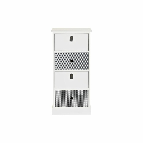 Chest of drawers DKD Home Decor Grey White Paolownia wood (36 x 25 x