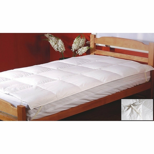 100% White Goose Feather Mattress Topper - Single
