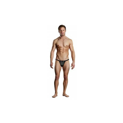 Male Power Rip Off Thong Black