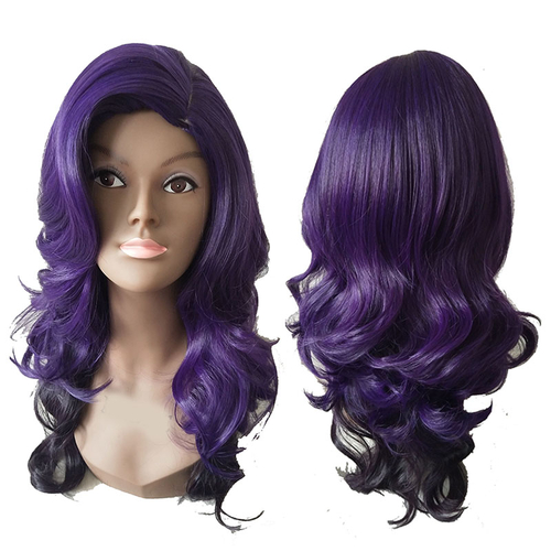 High Quality 65cm Long Wavy Purple Ombre Wig