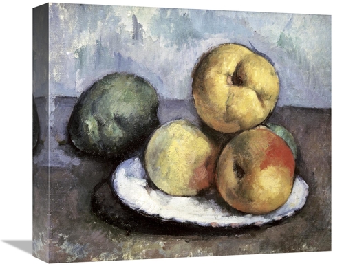 Global Gallery GCS-281848-16-142 16 in. Still Life with Apples & Peach