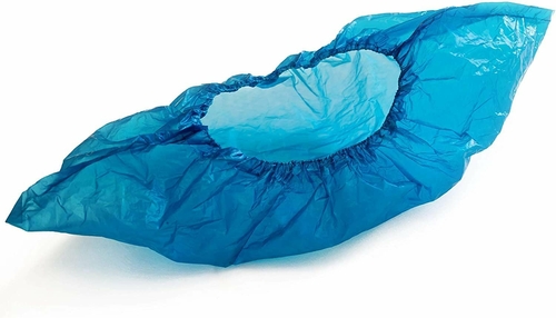 2000 Pack of Disposable Shoe Covers Blue Shoe Covers Polyethylene Shoe