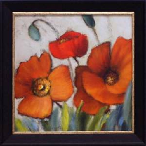 Artistic Reflections Su097 14 x 14 in. Poppy Splendor Square III Textu