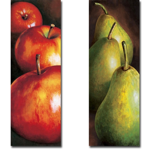 Artistic Home Gallery 1648576TG Mele Pears by Stefania Mottinelli 2-Pi