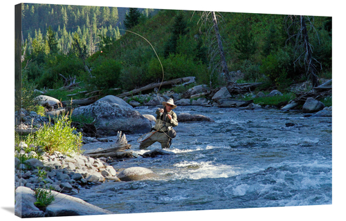 Global Gallery GCS-486408-40-142 40 in. Beaver Creek Casting Art Print