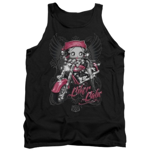 Trevco Boop-Biker Babe - Adult Tank Top - Black, Small