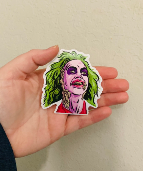 Beetlejuice Head-Beetlejuice Sticker/Magnet