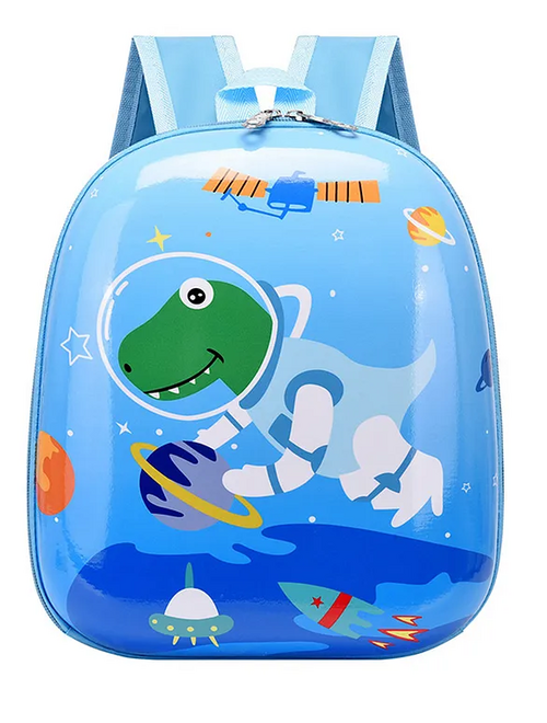 Children's School Bag Cartoon Backpack Sky Blue Dinosaur