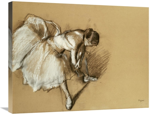 Global Gallery GCS-266191-30-142 30 in. Dancer Adjusting Her Shoe Art 