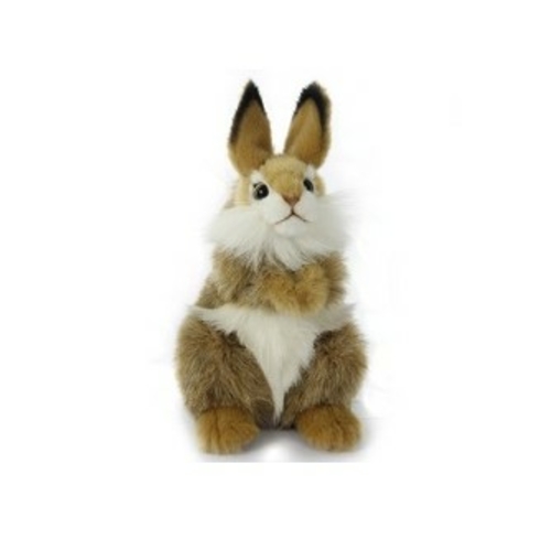Hansa 7449 9.6 in. Bunny Plush Toys, Brown 