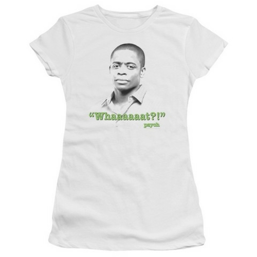 Trevco Psych-Whaaaaaat Short Sleeve Junior Sheer Tee, White - XL