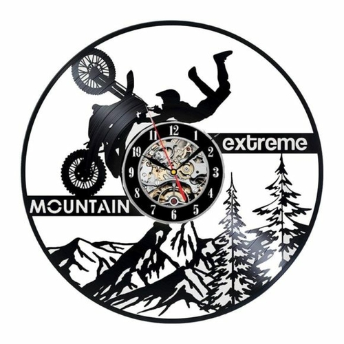 MOUNTAIN BIKE EXTREME VINYL RECORD WALL CLOCK UNIQUE GIFT