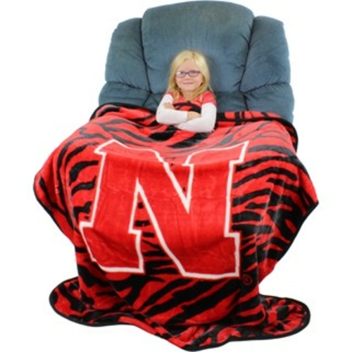 Collegecovers NEBTHSM Nebraska Huskers Raschel Throw Blanket - 50 x 60