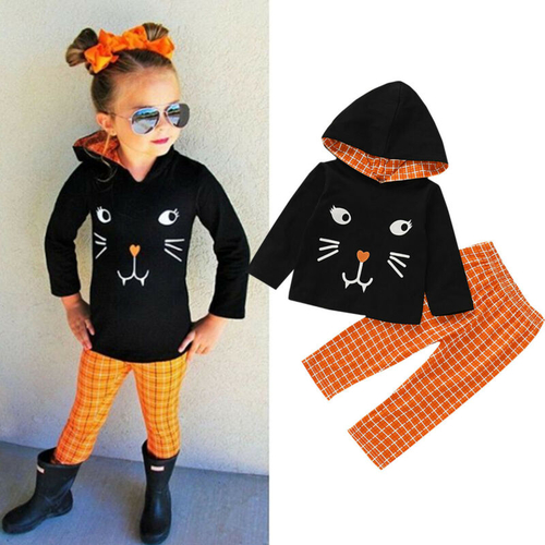 Pudcoco Autumn Toddler Kid Baby Girl Halloween