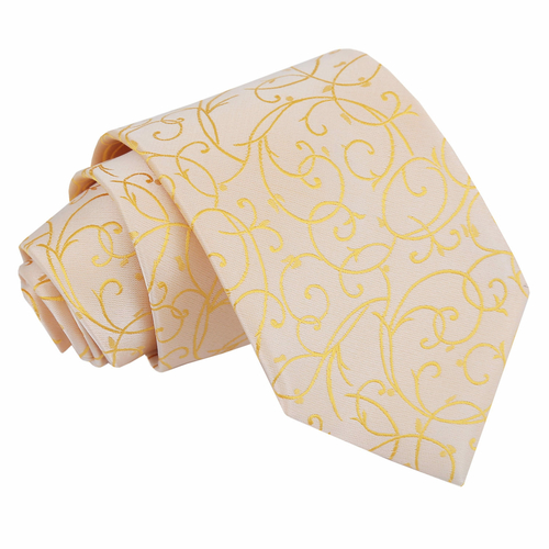 Swirl Classic Tie - Gold