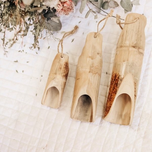 QToys Australia Bamboo scoops set of 3