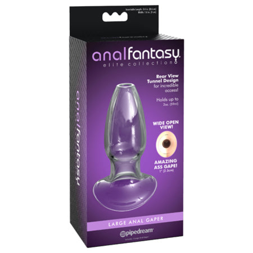 Pipedream Anal Fantasy Elite Collection Large Anal Gaper Glass Tunnel