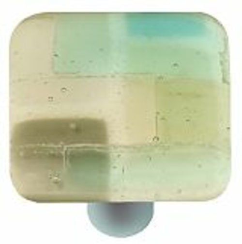 Hot Knobs HK8004-KA Artist Mosaic Winter Square Glass Cabinet Knob - A
