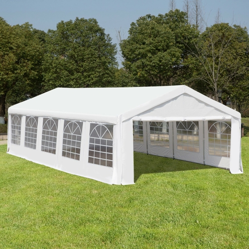 Outsunny Heavy Duty Party Tent 32x16FT Large Carport Canopy Wedding