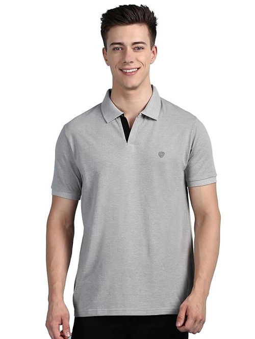 en's Regular Fit Polo Neck Half Sleeve Solid Casual T-Shirt | Polo