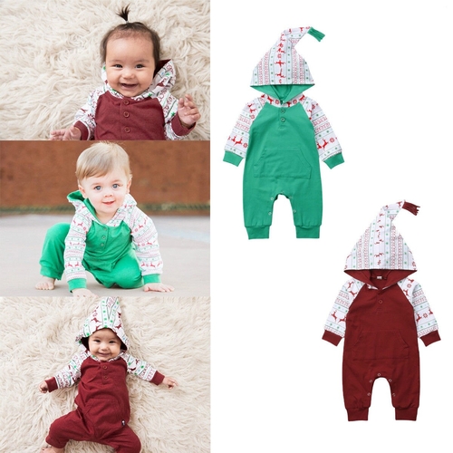 Christmas Newborn Baby Girls Boys Casual Warm