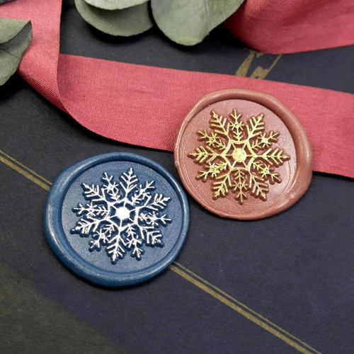 Snowflake Metal Stamp / Wedding Wax Seal Stamp / Sealing Wax Stamp