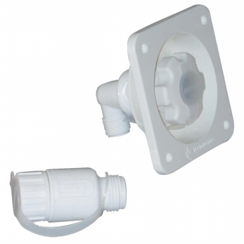 Water Pressure Regulator, Flush Mount - White