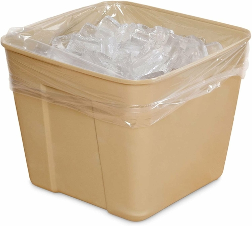 Pack of 1000 Clear Ice Bucket Liners 6 x 6 x 12. Food Grade Plastic