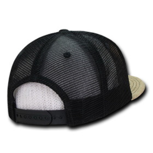 Decky 2000-BLK Light Jute Snapback, Black