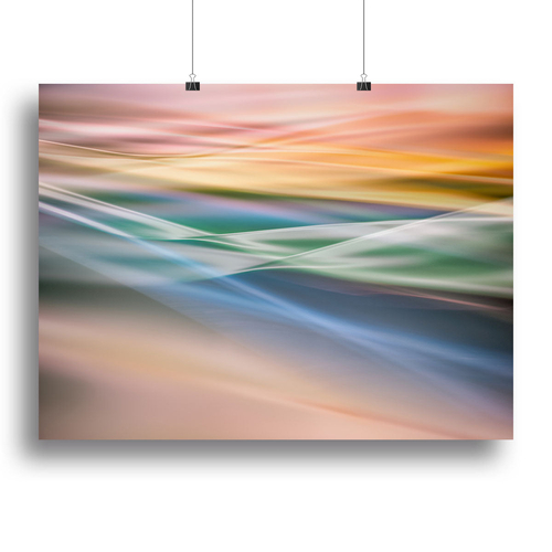 Coloured Waves Canvas Print or Poster