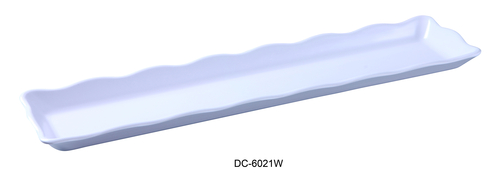 Yanco DC-6021W Deli Collection Scallop Edged Display Tray