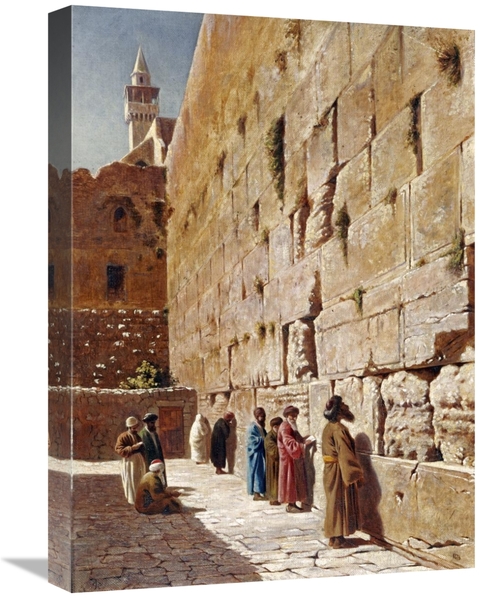 Global Gallery GCS-268471-22-142 22 in. At the Wailing Wall Art Print 