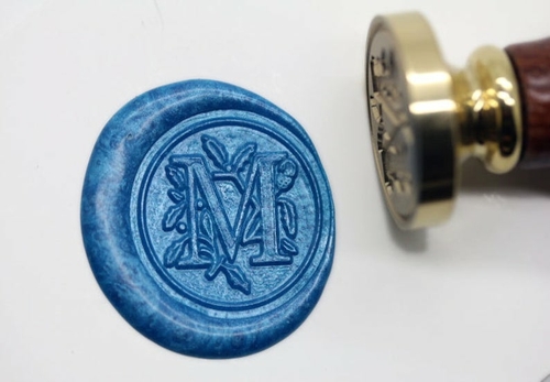 Alphabet Letter " M " Wax Seal Stamp , Sealing wax stamp