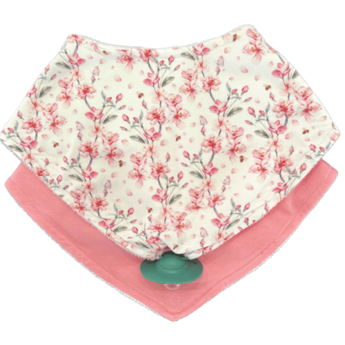 Bloom Where You are Planted - Doodalou Bamboo Bandana Baby Bib Combo