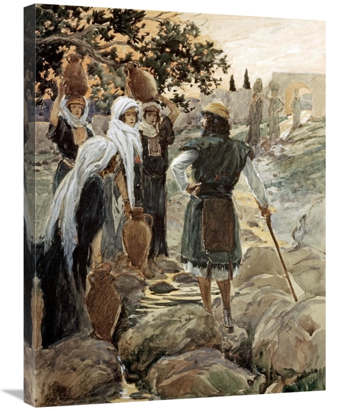 Global Gallery GCS-280503-30-142 30 in. Saul Questions the Young Maide