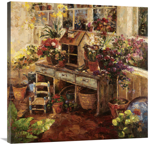 Global Gallery GCS-128084-3636-142 36 x 36 in. Michelles Potting Bench