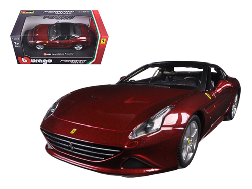 Ferrari California T Burgundy Closed Top 1/24 Diecast Model Car by
