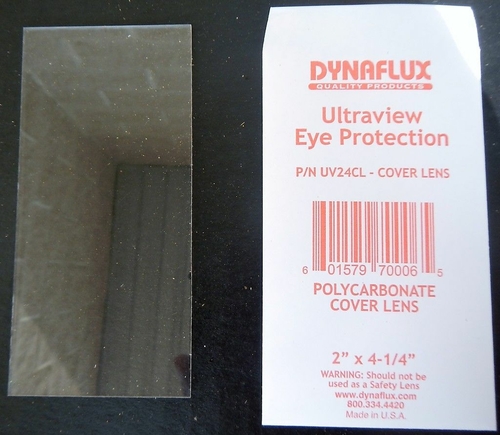 Dynaflux 368-UV24CL 4 - 0.25 L x 2 in. W Polycarbonate Cover Lens