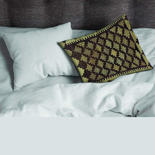 Kilim Handwoven Walnut Cushion Cover
