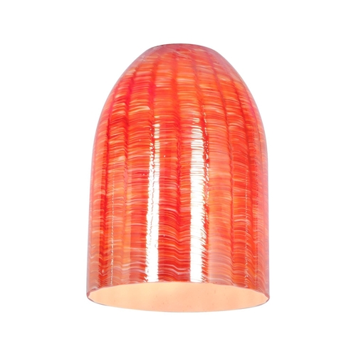 Access Lighting 23118-WRED Inari Silk Red Dome Shade in Wicker Red